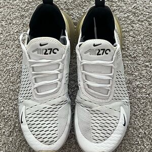 Nike Air 270 White and Black Sneakers